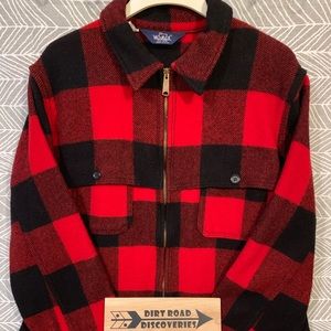 Vintage Woolrich buffalo plaid jacket XL mens